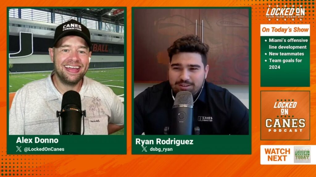 miami hurricanes offensive line breakdown hurricanes 2024 team goals ryan rodriguez speaks