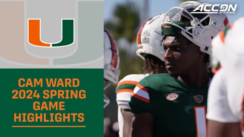 miami qb cam ward gives great first impression at spring game
