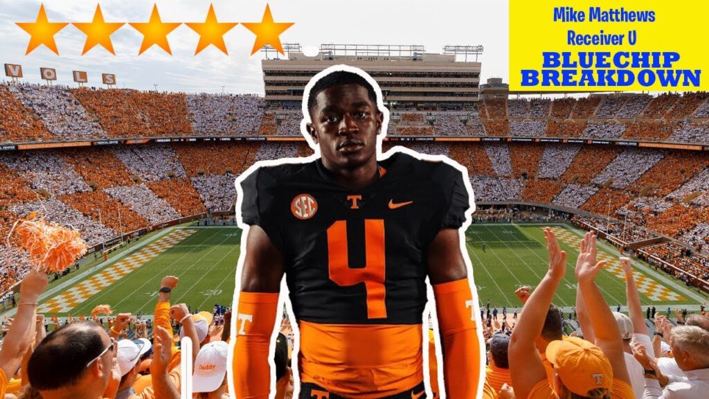 mike the truth matthews tennessee 5 star commit film breakdown with senior clips