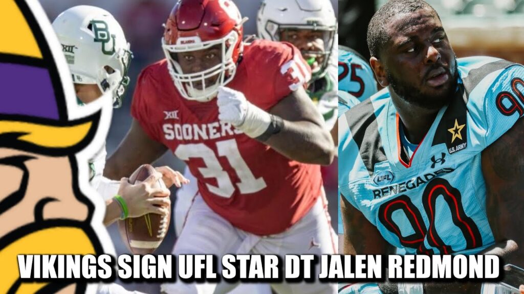 minnesota vikings sign ufl star dt jalen redmond