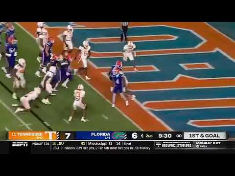 montrell johnson 5 yd td run vs tennessee volunteers