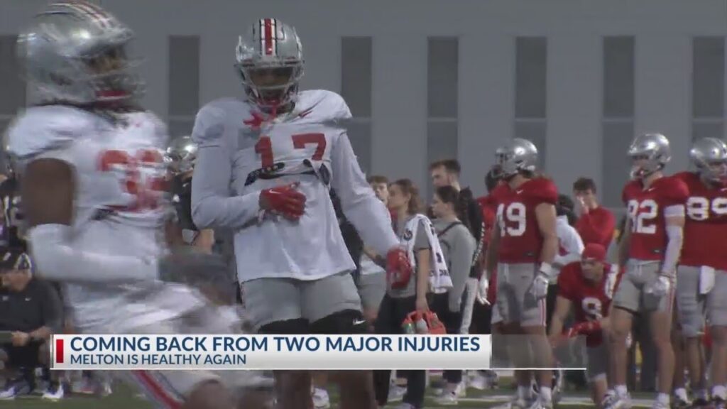 ohio states mitchell melton coming back from two major injuries