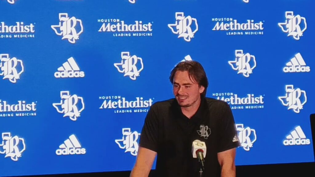 rice owl qb j t daniels discusses the upcoming rice texas game