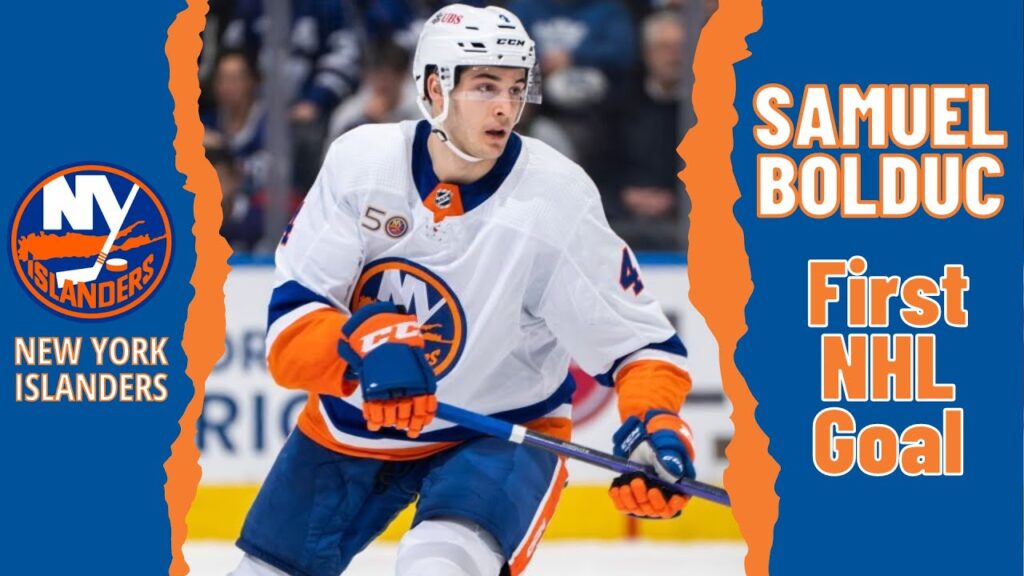 samuel bolduc 4 new york islanders first nhl goal feb 7 2023