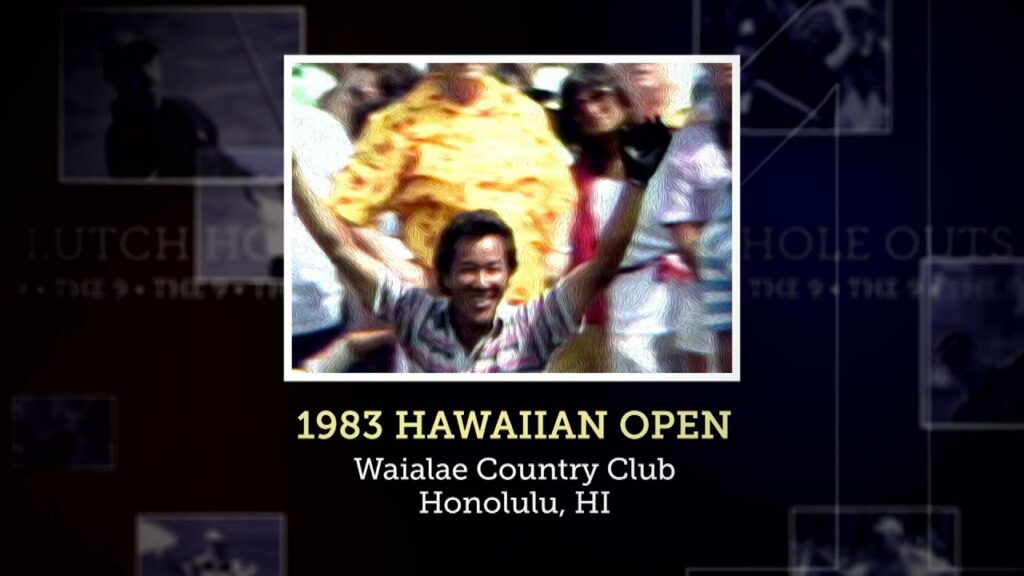 signature shot isao aoki at the 1983 hawaiian open