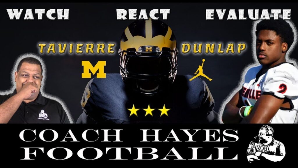 tavierre dunlap highlights he is committed to the university of michigan goblue wre
