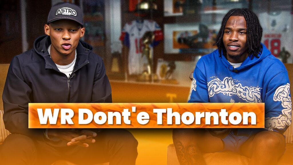 tennessees donte thornton speaks on being a leader in the receiver room his position change