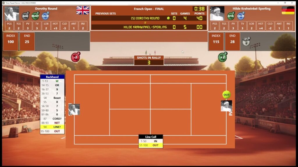 time travel tennis early womens division round v krahwinkel the french open finals pc game