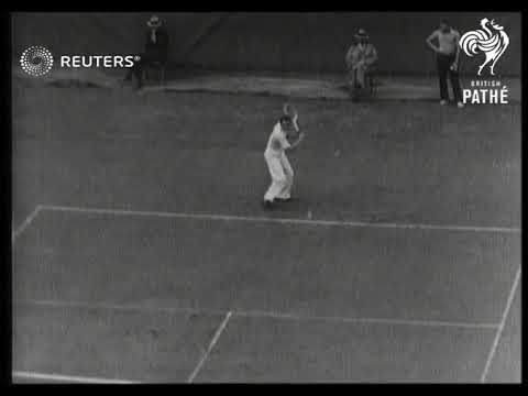 usa tennis fred perry now tennis king as he beats wilmer allison in five sets 1934