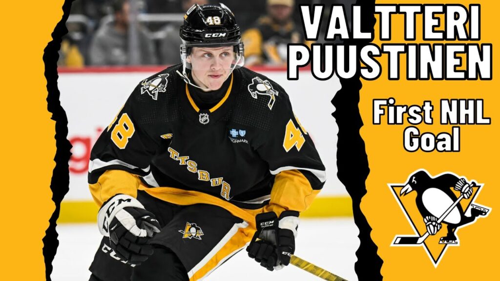 valtteri puustinen 48 pittsburgh penguins first nhl goal dec 27 2023