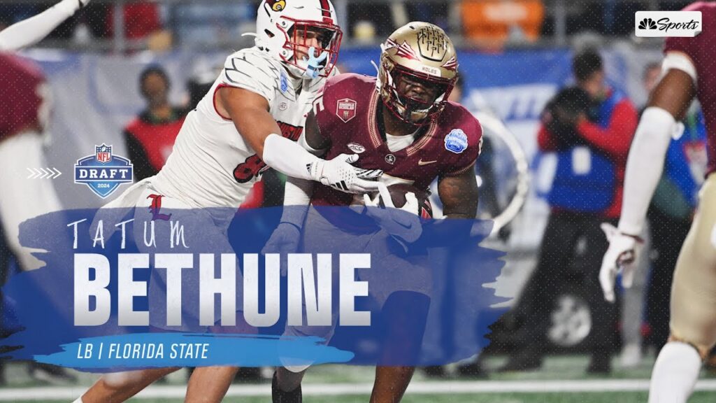 watch 49ers seventh round draft pick tatum bethunes college highlights nbc sports bay area