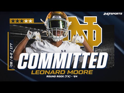 watch cb leonard moore commits to notre dame