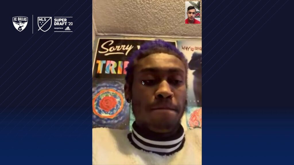 watch nkosi burgesss first fc dallas interview after being selected in 2020 mls superdraft