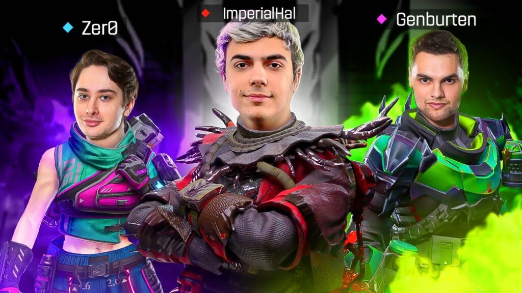 we made the first super team in apex legends w imperialhal zer0