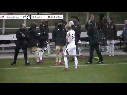 western michigans charlie sharp scores goal vs akron 1