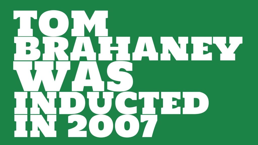 when was tom brahaney inducted into the college football hall of fame