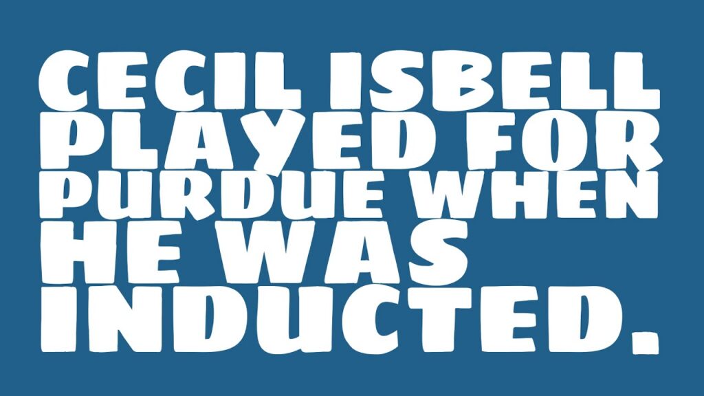 who did cecil isbell play for