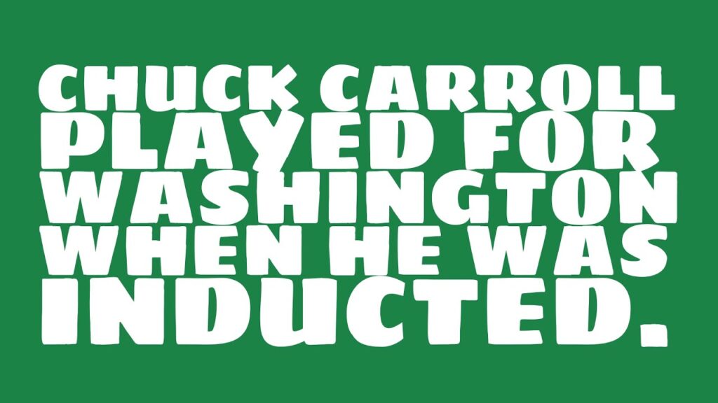 who did chuck carroll play for