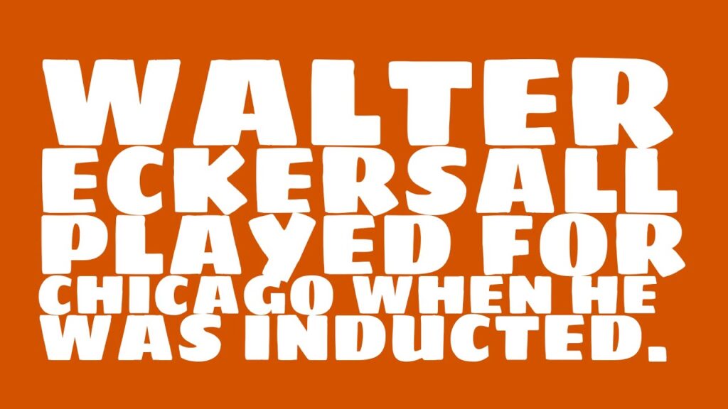 who did walter eckersall play for
