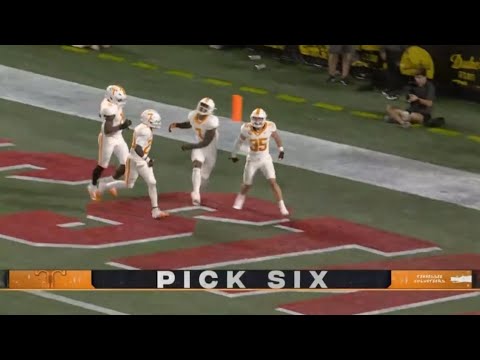 will brooks 85 yard pick six tennessee volunteers football