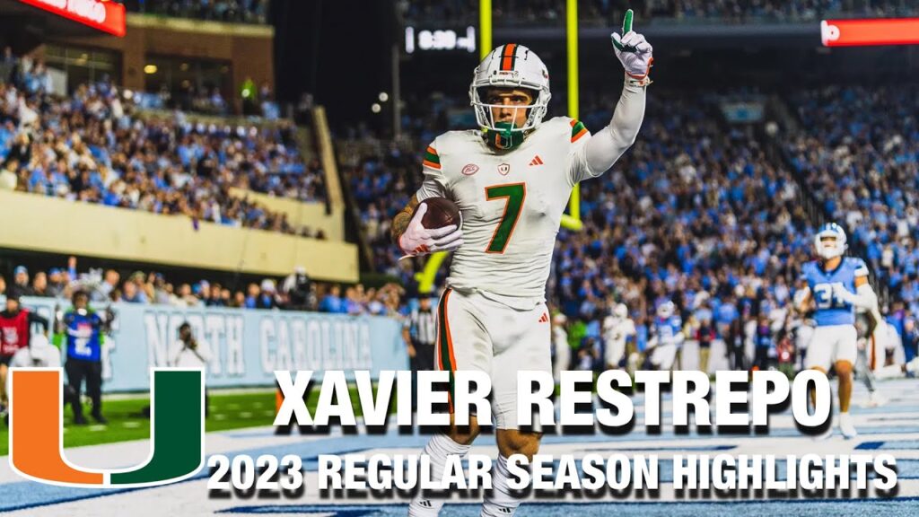 xavier restrepo 2023 regular season highlights miami wr