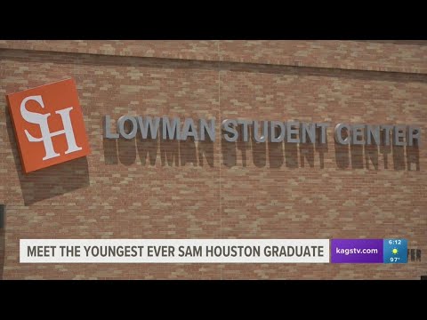 15 year old makes history as sam houston state universitys youngest graduate