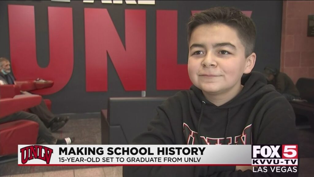 15 year old to become unlvs youngest graduate in schools history