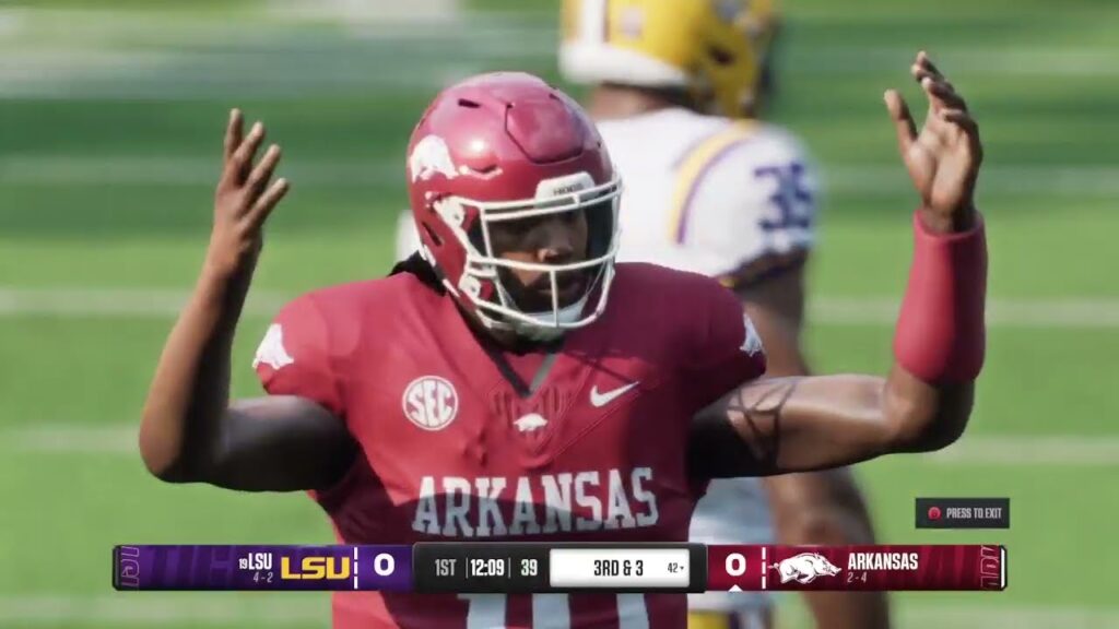 19 lsu tigers 4 2 vs arkansas razorbacks 2 4 october 19 2024