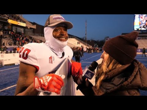 2022 mw football championship reaction defensive mvp cam lockridge db