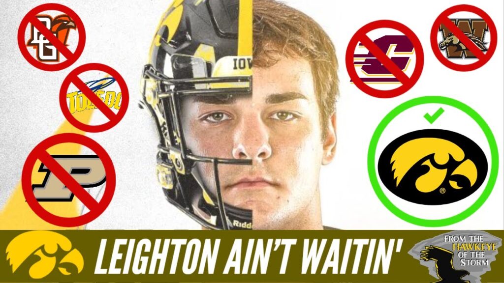 2023 3 star ath ol leighton jones commits to iowa football the future at center for the hawkeyes
