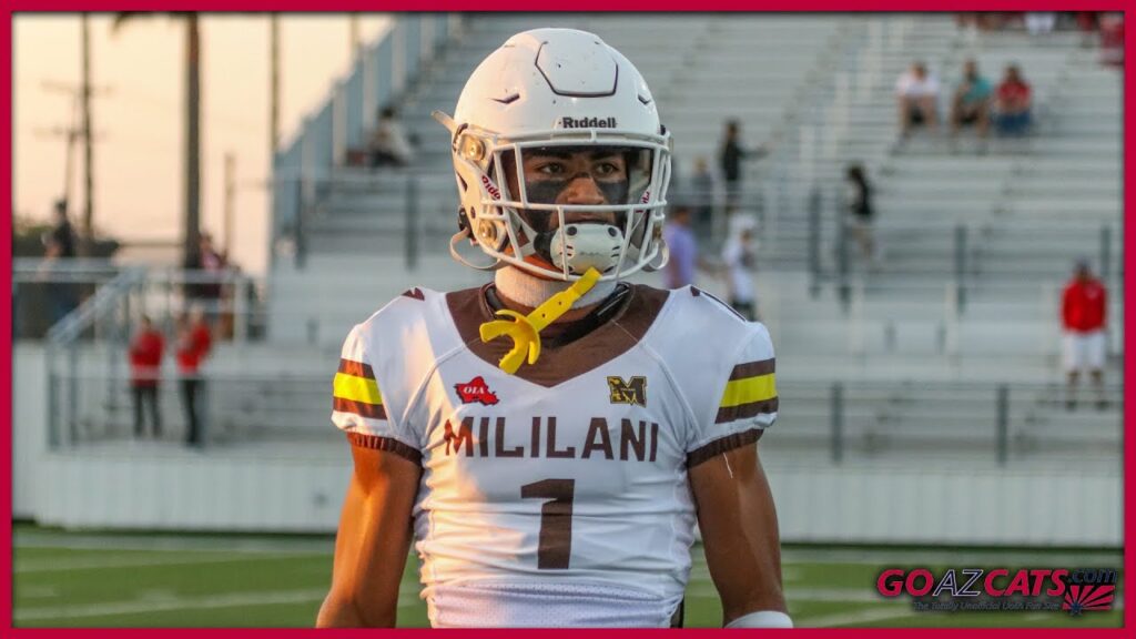 2023 arizona safety commit gavin hunter mililani hawaii vs mater dei goazcats com game clips