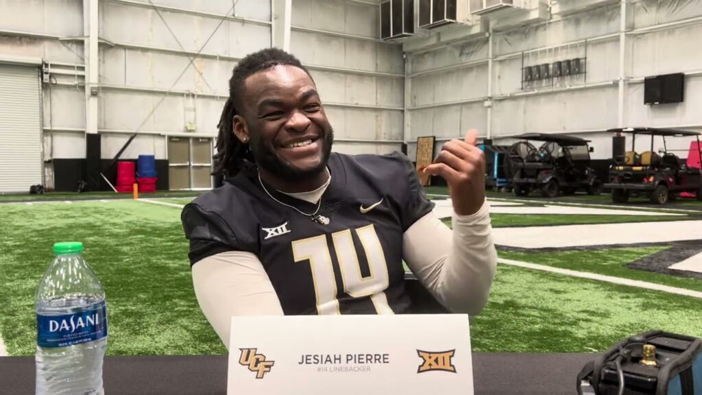 2024 ucf football media day lb jesiah pierre