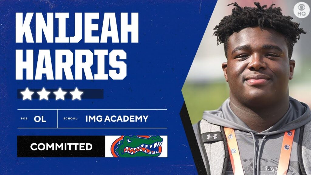 4 star ol knijeah harris commits to florida reveal instant analysis cbs sports hq