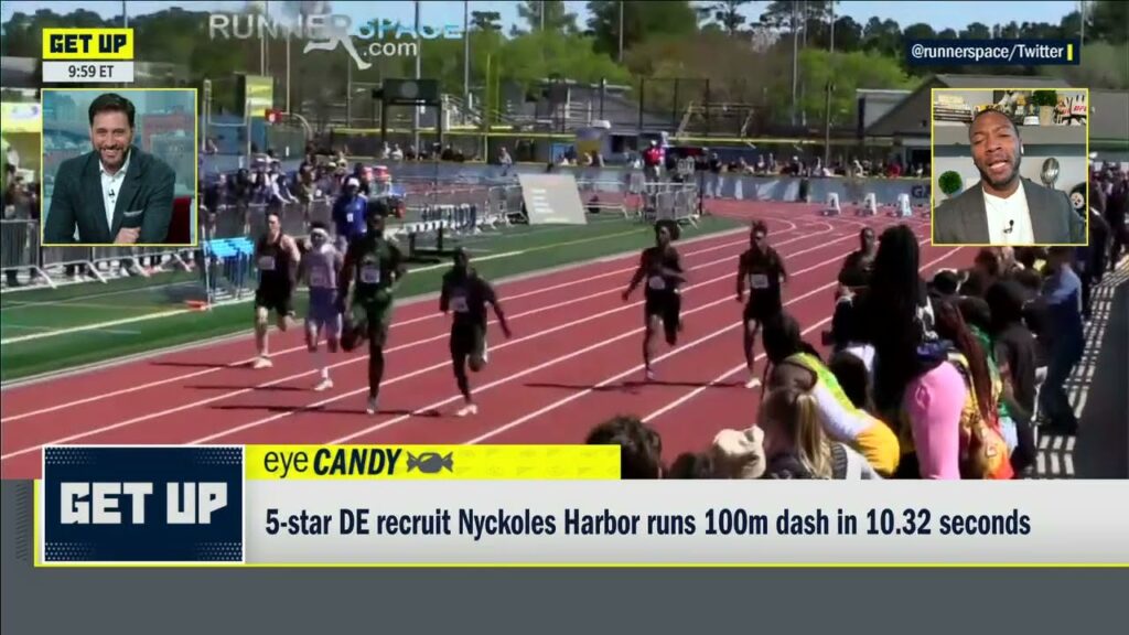 5 star de recruit nyckoles harbor runs 100m dash in 10 32 seconds f09f98b1