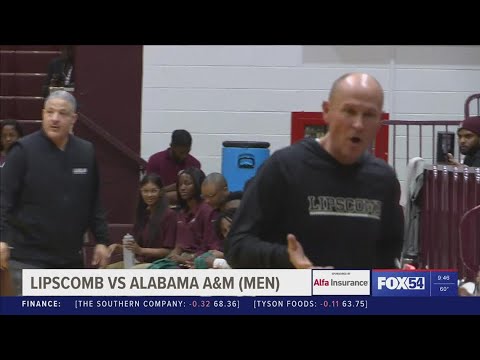 aamu bulldogs knock off lipscomb 63 59