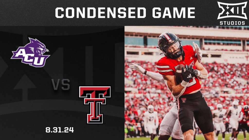 abilene christian vs texas tech condensed game 2024 big 12 football