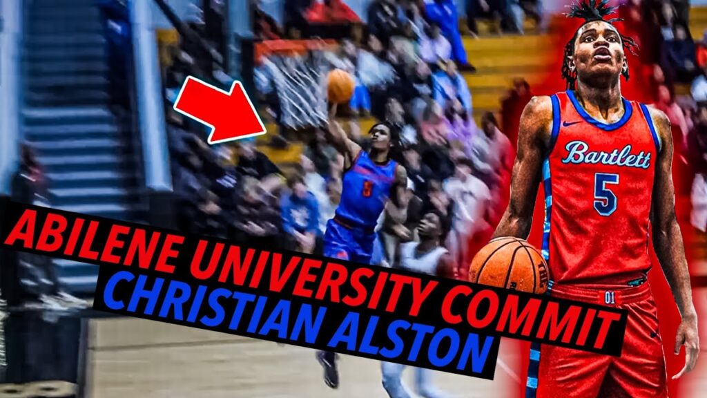 abilene university commit christian alston drops 25 pts bartlett vs houston