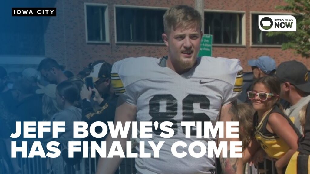 after 3 seasons on the sidelines jeff bowie is ready for his time on the iowa defensive line