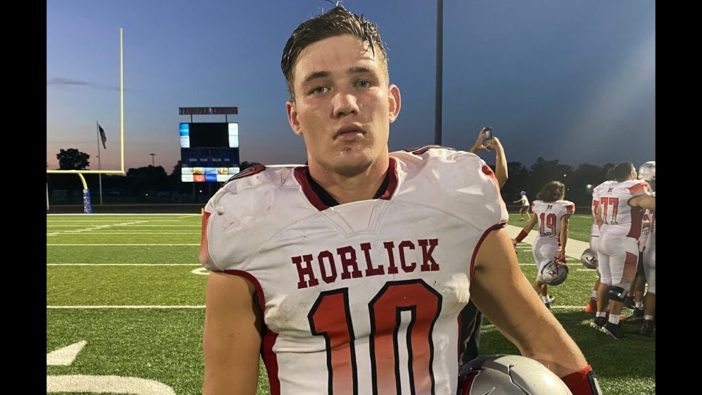 air force commit blake fletcher helps racine horlick improve to 3 0 with a win over kenosha tremper