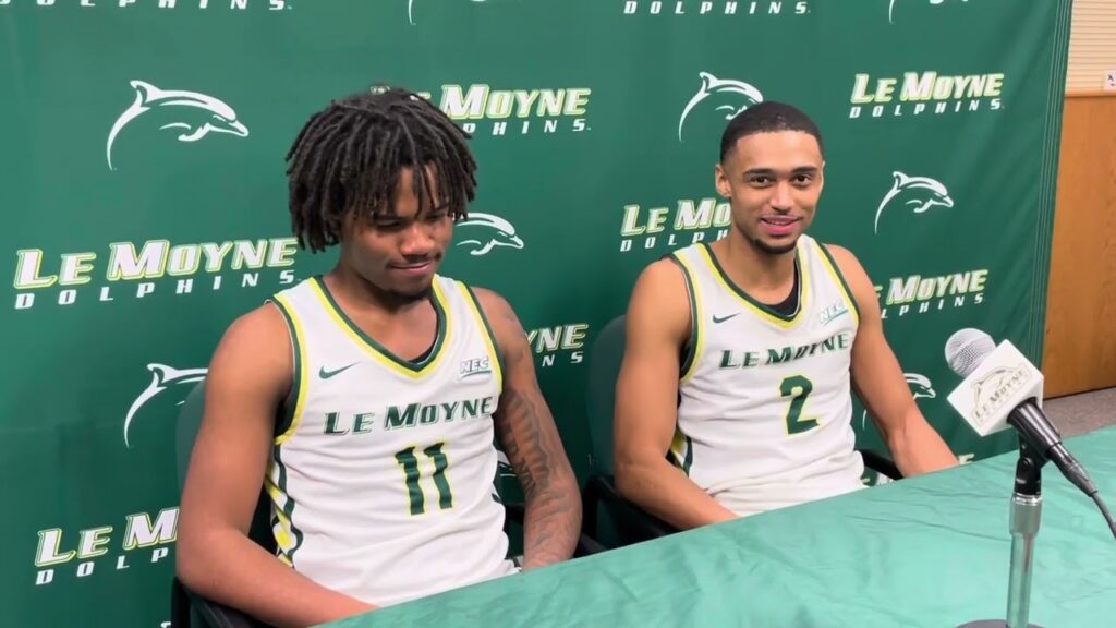 aj dancler kai cleary following lemoyne clinching 1st d1 postseason