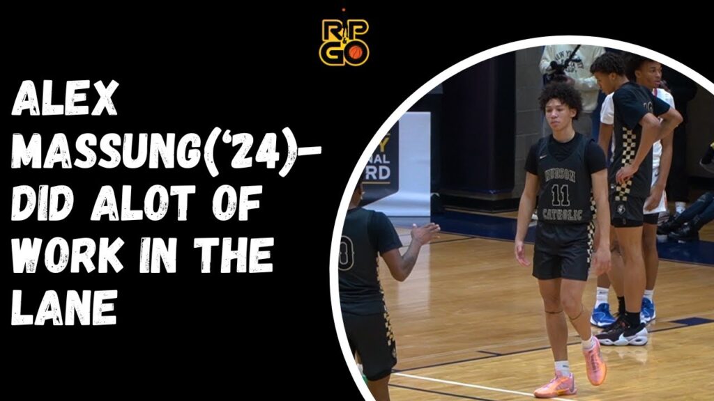 alex massung24 did alot of work in the lane full highlights vs st raymond hs