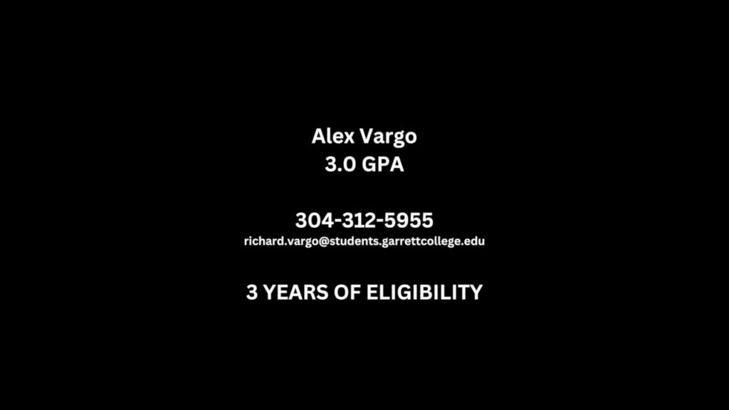 alex vargo highlights 65 guard garrett community college md