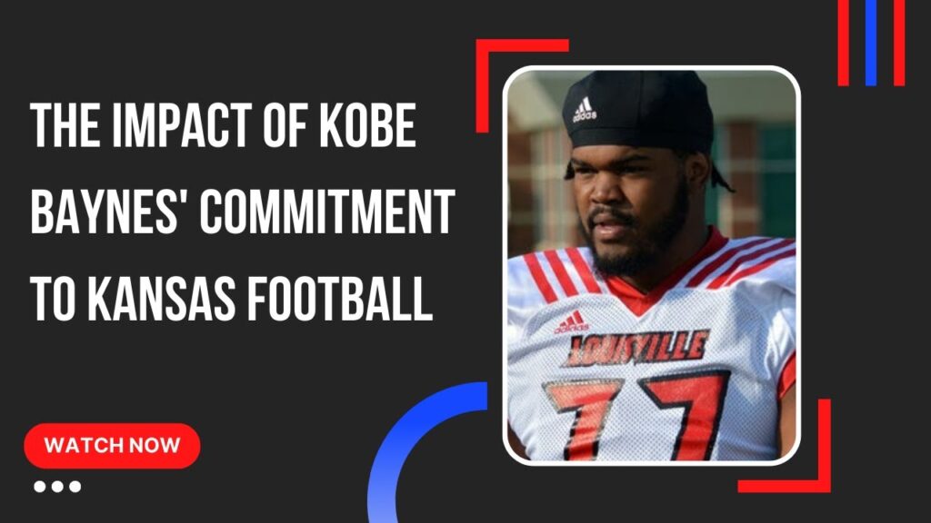 analysis what kobe baynes commitment means for kansas football