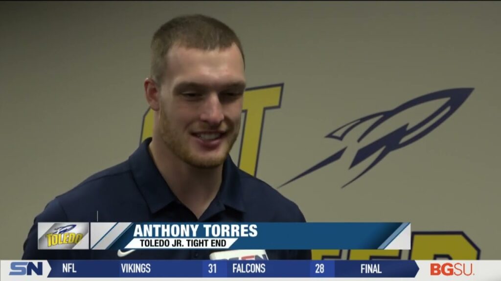 anthony torres shines at tight end for toledo