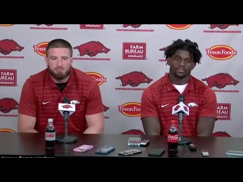 anton juncaj stephen dix jr interview arkansas football