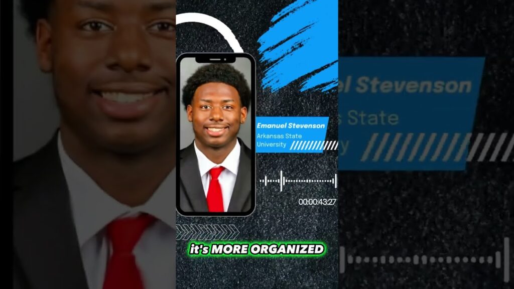 basepath athlete ambassador manny stevenson arkansas state university football player