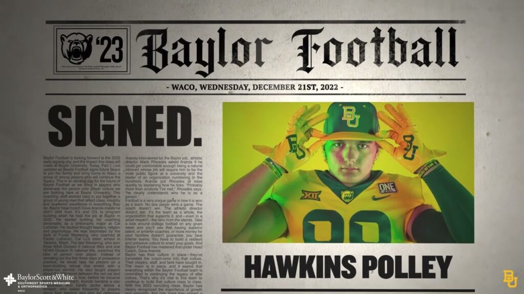 baylor football hawkins polley highlights