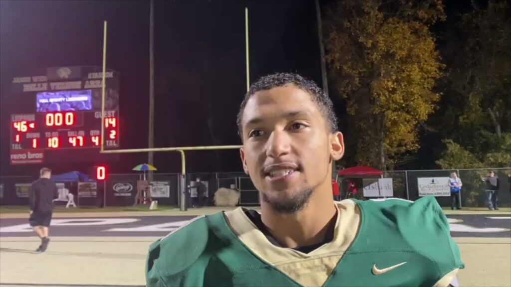 belle vernon qb db devin whitlock 10 29 21 bva mckeesport psn