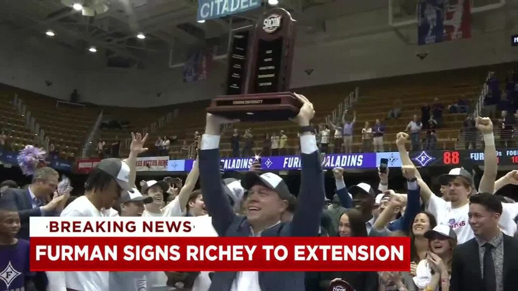 bob richey signs contract extension with furman