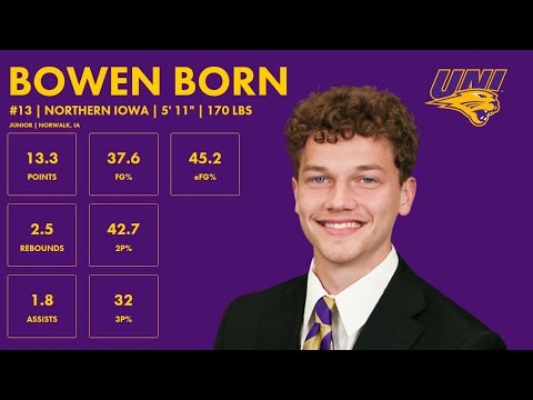 bowen born northern iowa 2023 24 transfer portal highlights
